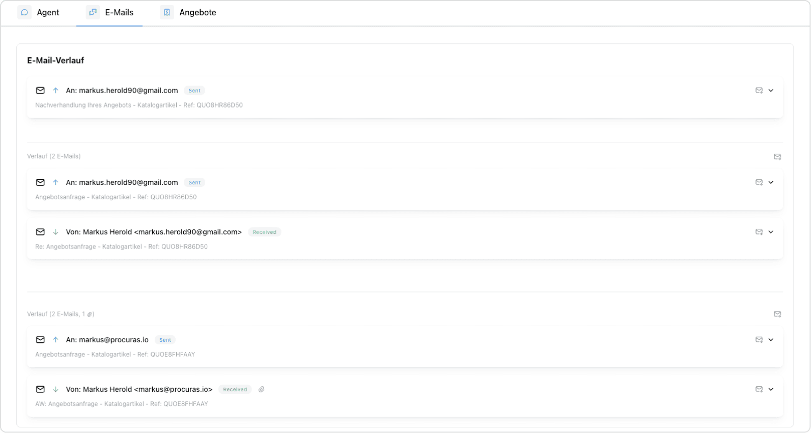 Lieferantenkommunikation